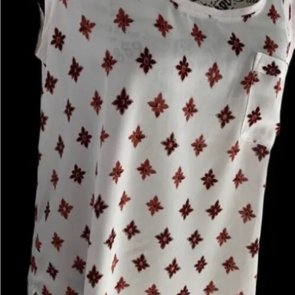 Ann Taylor Loft Semi Sheer Tank Top with pocket 100% Polyester women's MP - Picture 9 of 12